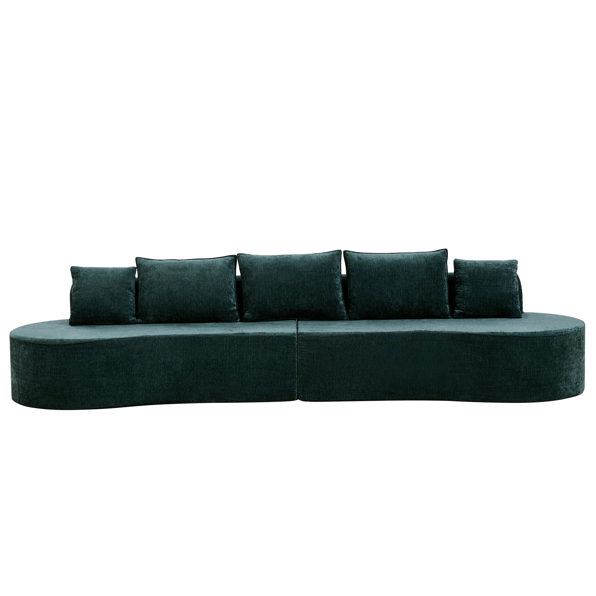 138.6" Modern Curved Modular Sectional Sofa