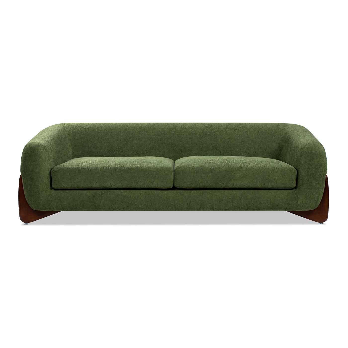 Alpine 90.5" Sherpa Sofa, Moss