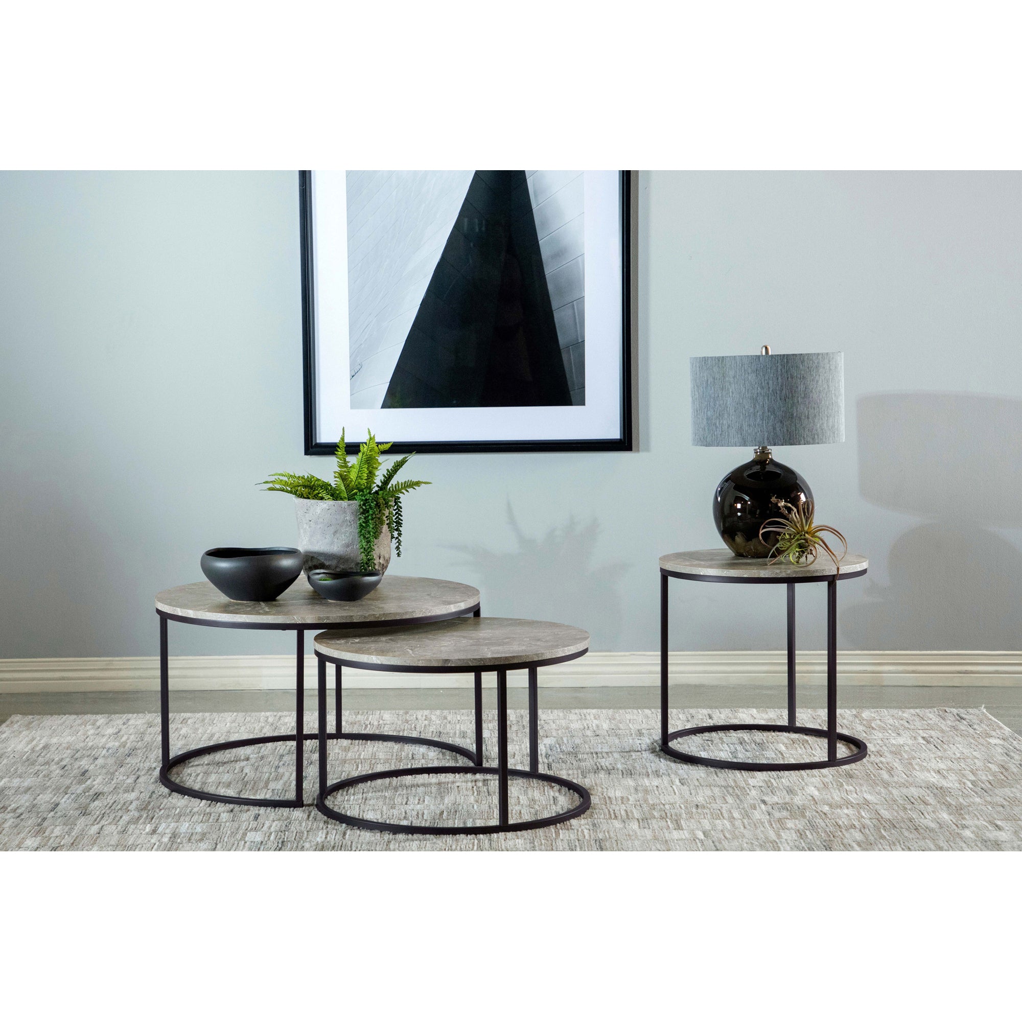 Hanover Two-Piece Nesting Coffee Table Set