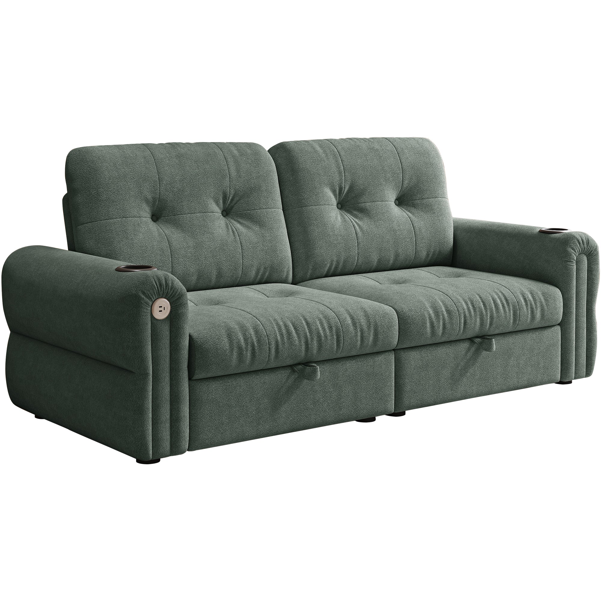 77-Inch Multi-Functional Convertible Sofa Bed