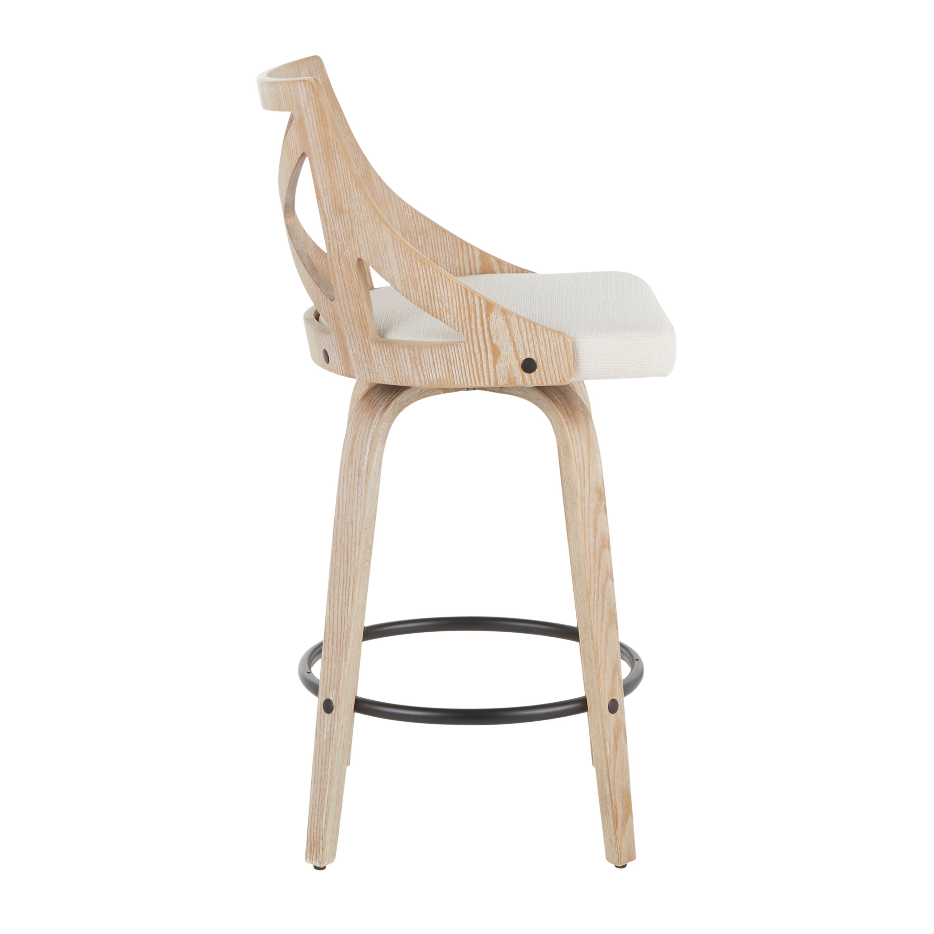 26" Fixed Height Counter Stool with Swivel