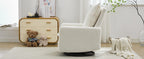 Swivel Rocker Recliner Chair, Teddy Fleece