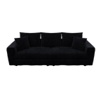 Plush Corduroy 3-Seat Sofa