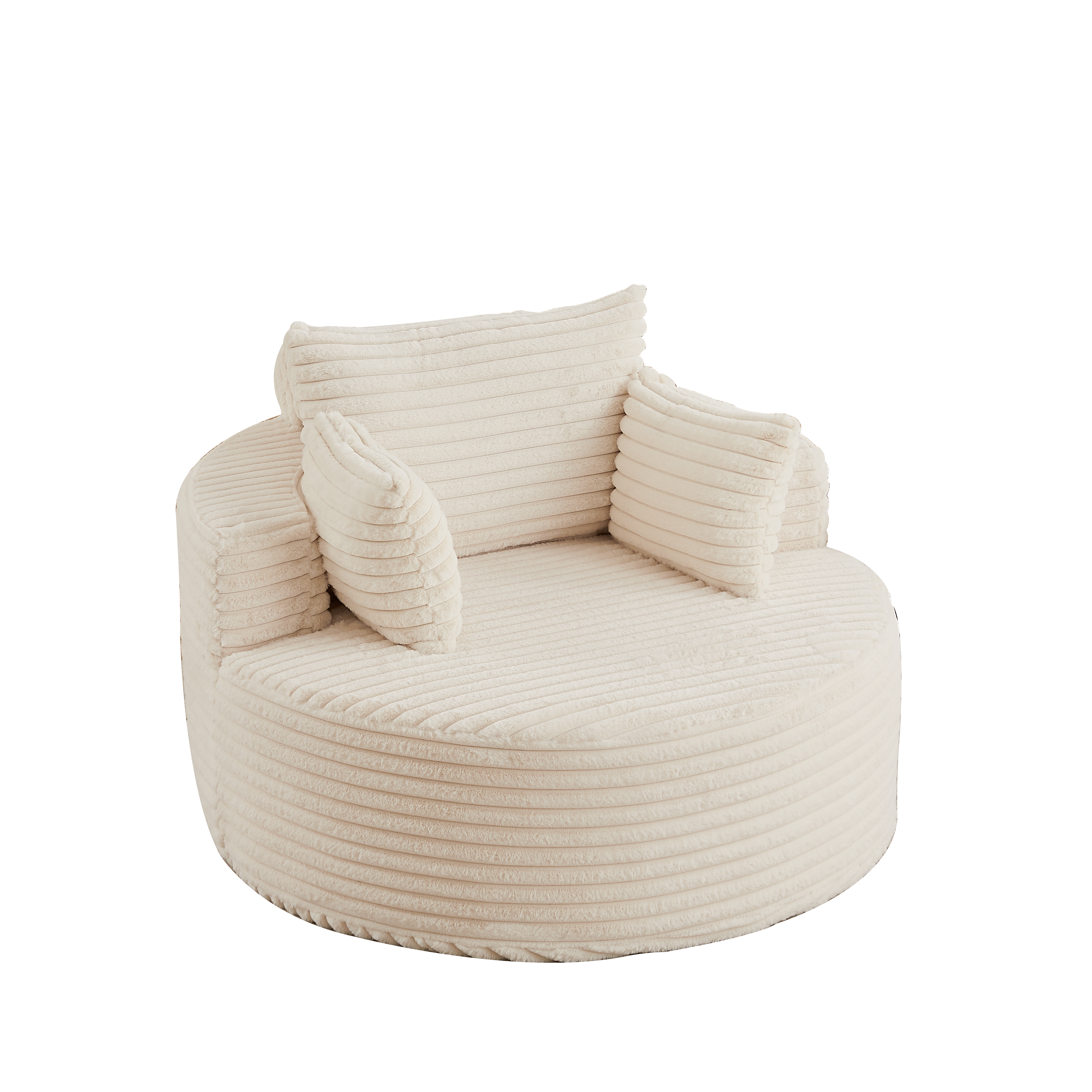 50"L Corduroy Sponge Single Sofa