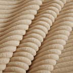 Armless Sofa W/Pillow Corduroy - Camel
