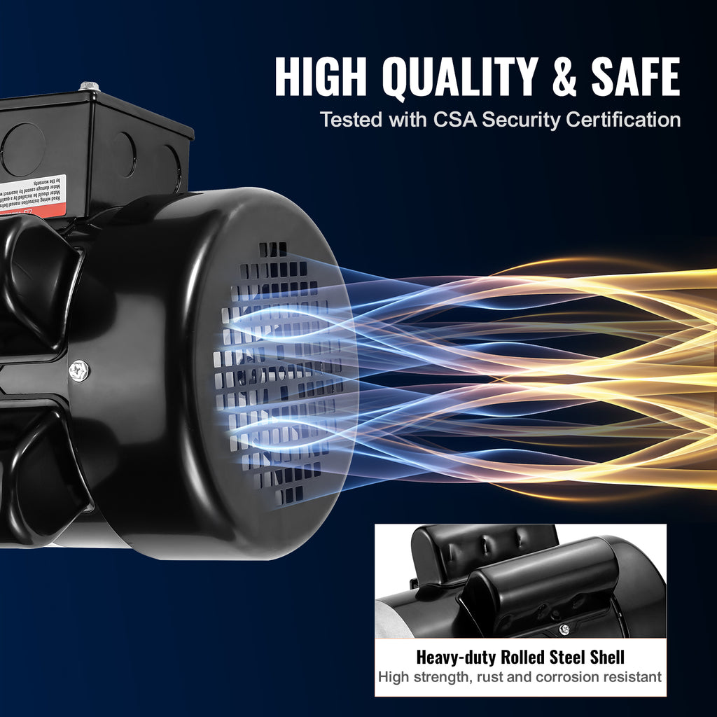 1.5HP Electric Motor 3450 RPM for Agricultural Machinery