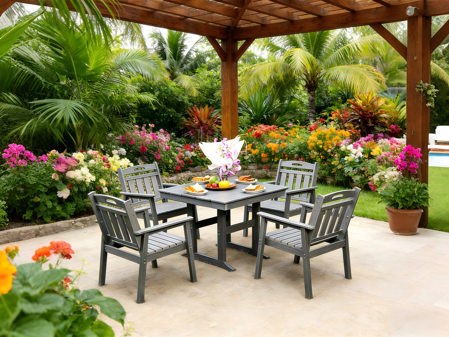 HDPE Outdoor Patio Dining Set