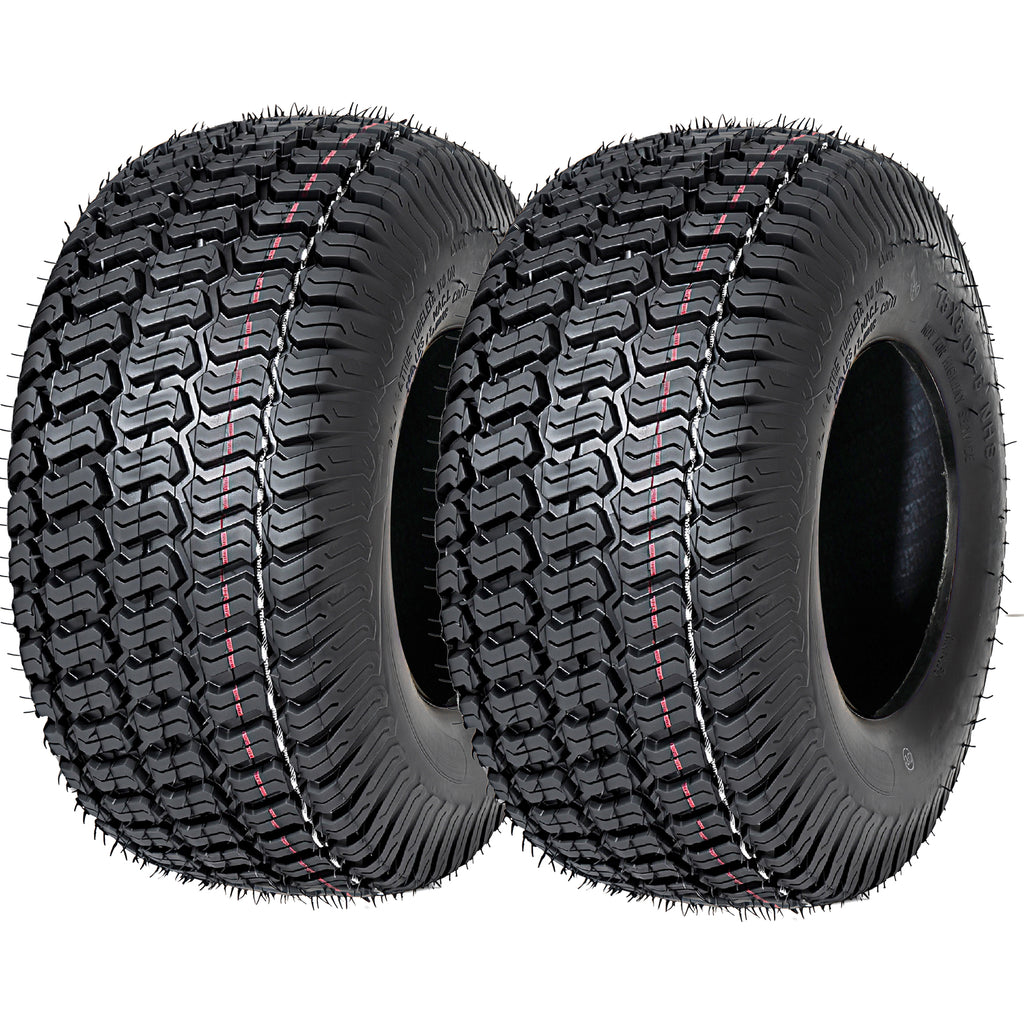 Set of 2 15x6.00-6 Lawn Mower Tires