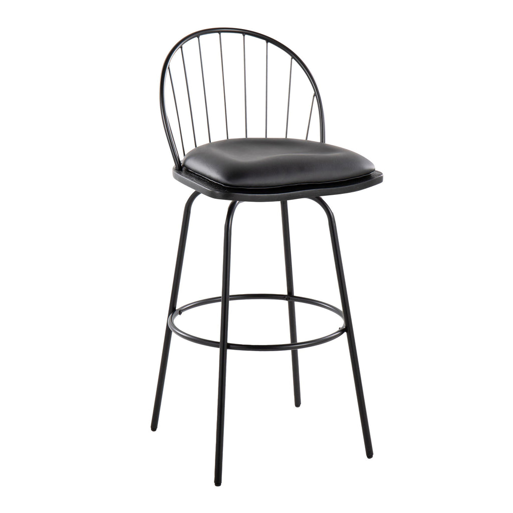 30" Fixed-Height Barstool with Swivel