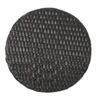 Outdoor 16-Inch Multi-Brown Wicker Hourglass Side Table