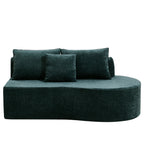 138.6" Modern Curved Modular Sectional Sofa