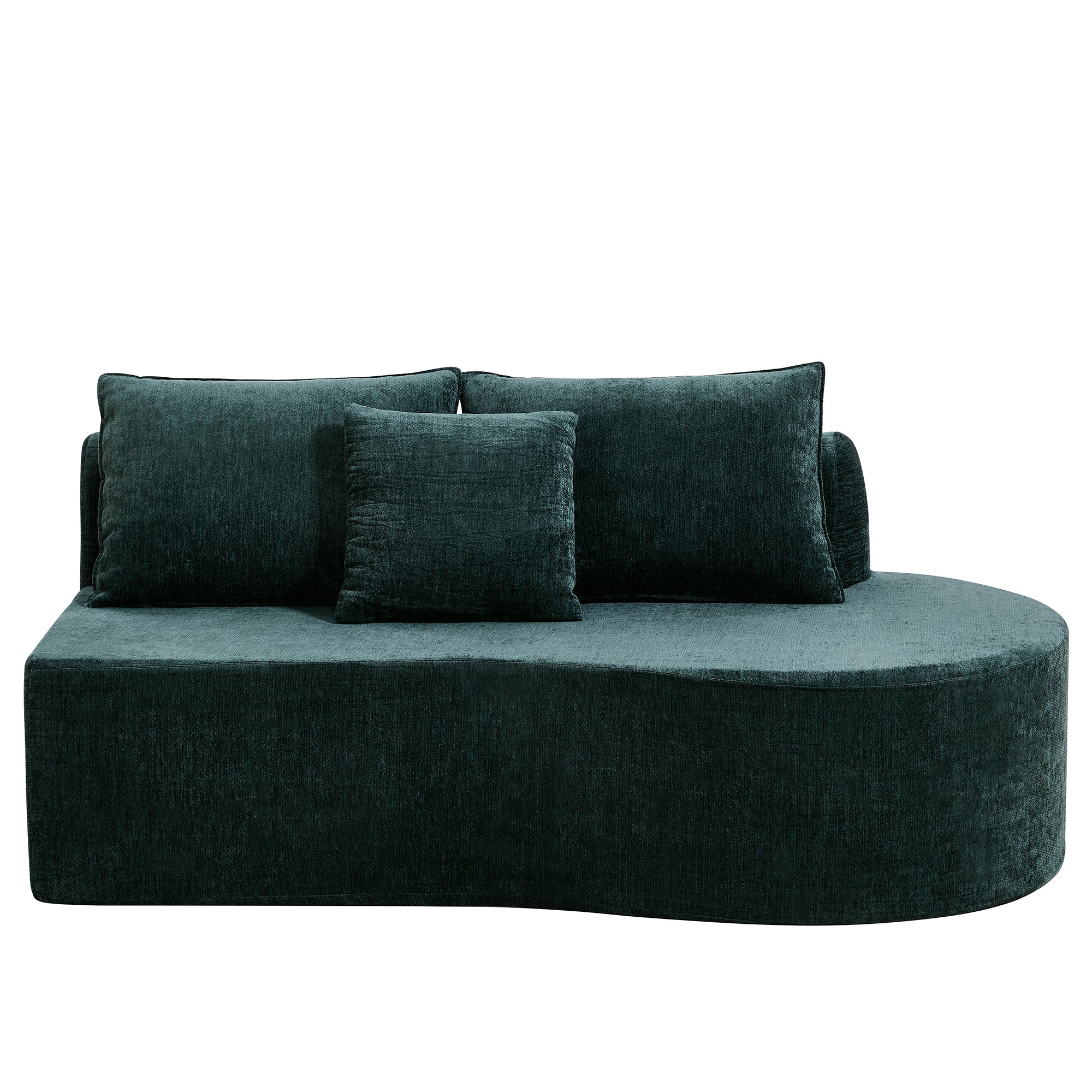 138.6" Modern Curved Modular Sectional Sofa