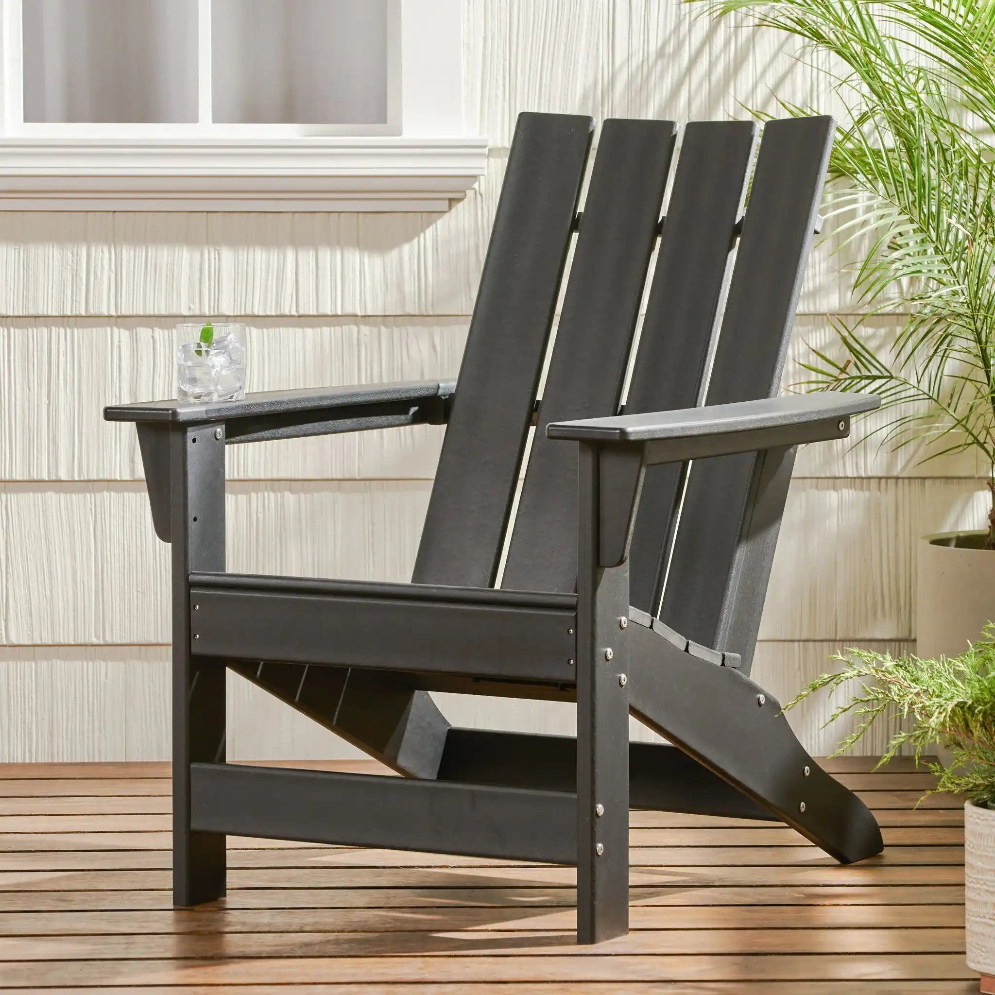 Enigmara Outdoor High Density Resin Adirondack Chair