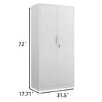 72-Inch 2-Door File Cabinet with Lock