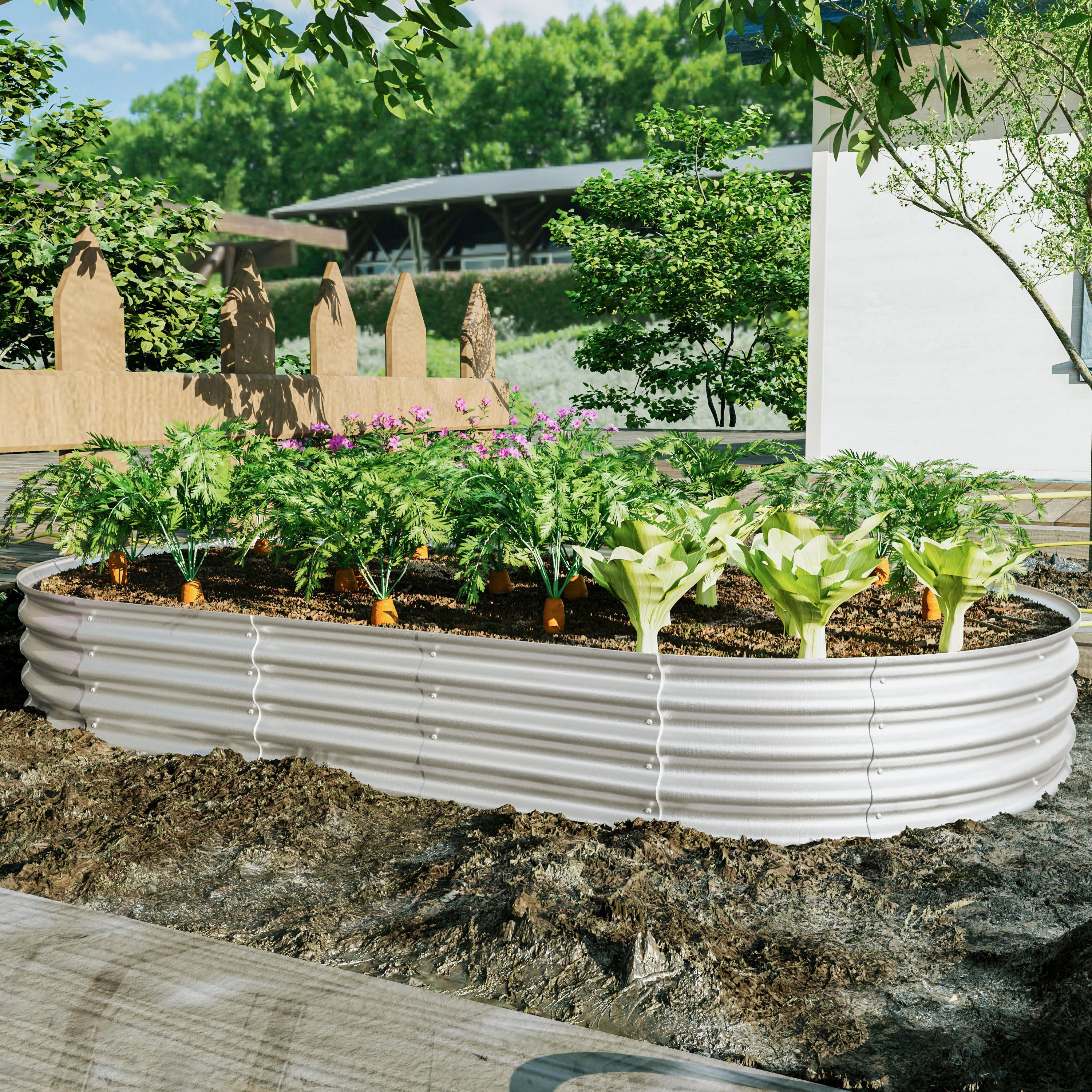 2Pcs Raised Garden Bed Kit