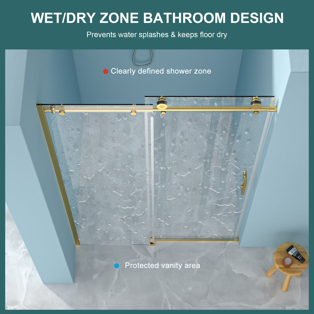 48"W x 76"H Single-Slide Shower Door