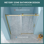 48"W x 76"H Single-Slide Shower Door