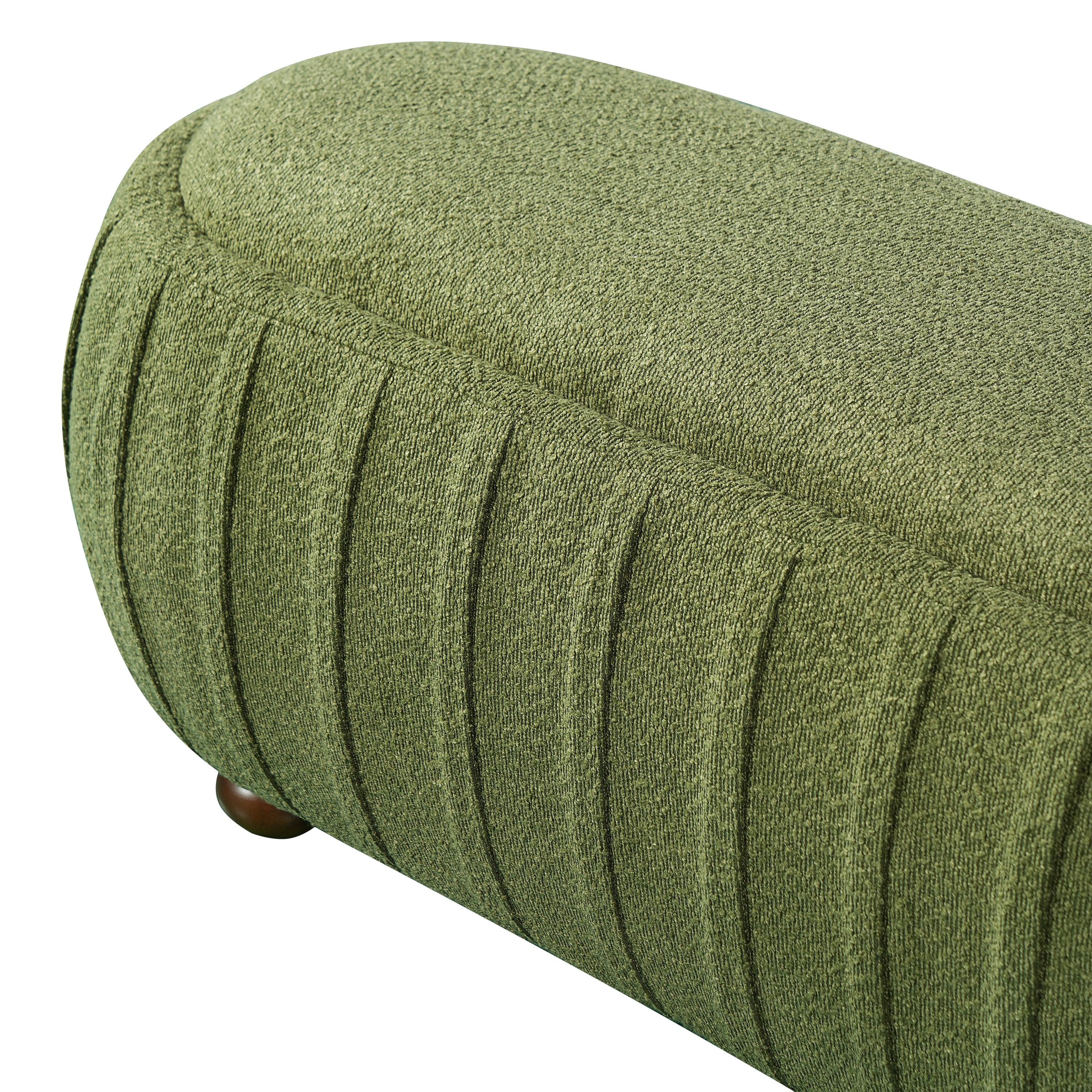 Upholstered Ottoman - Oval Shape