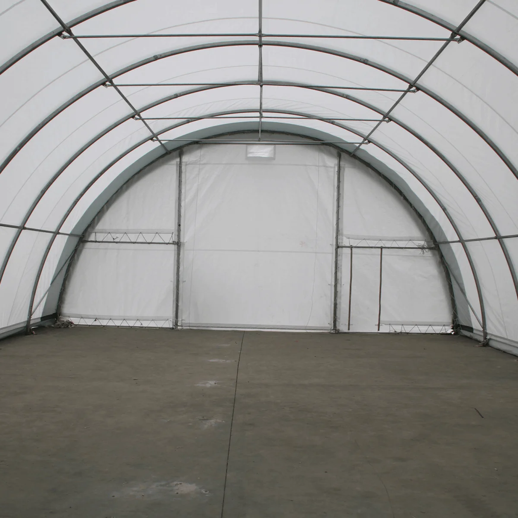 Single Truss Arch Storage Shelter W30'xL65'xH15' 11oz PE