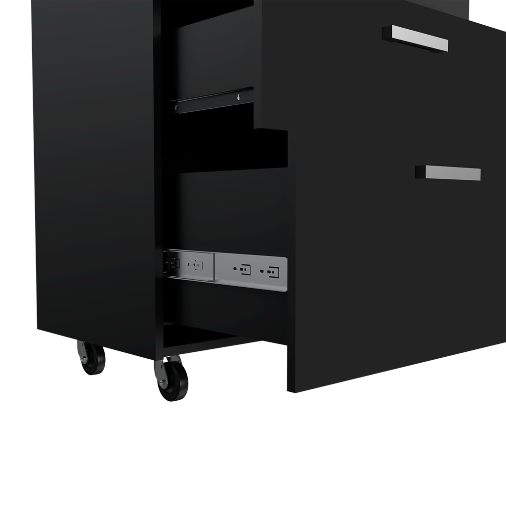 MultisStorage Cabinet 35" H, Three Drawers, Four Wheels