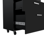 MultisStorage Cabinet 35" H, Three Drawers, Four Wheels