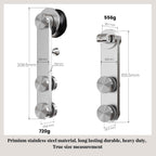Frameless Single Sliding Shower Doors Without Soft-Close