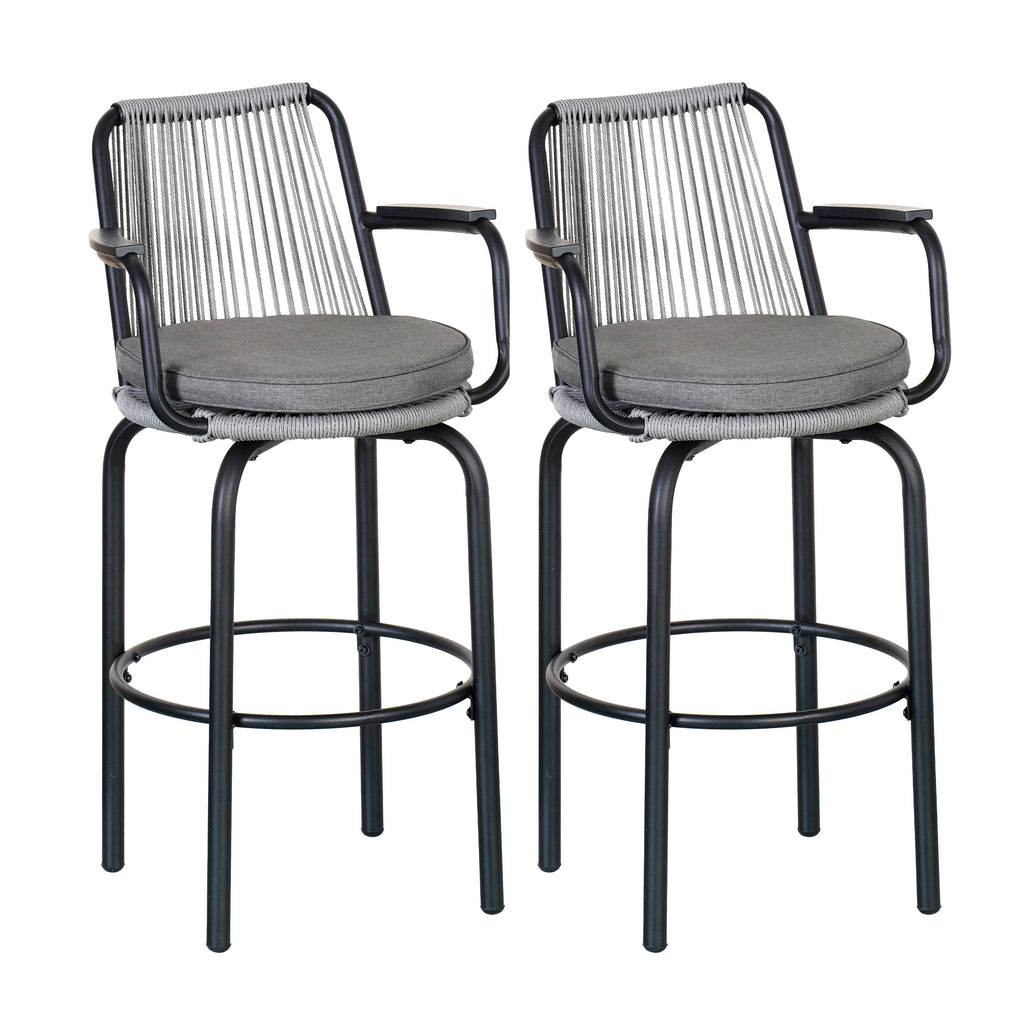Outdoor Patio Bar Stools Set of 2