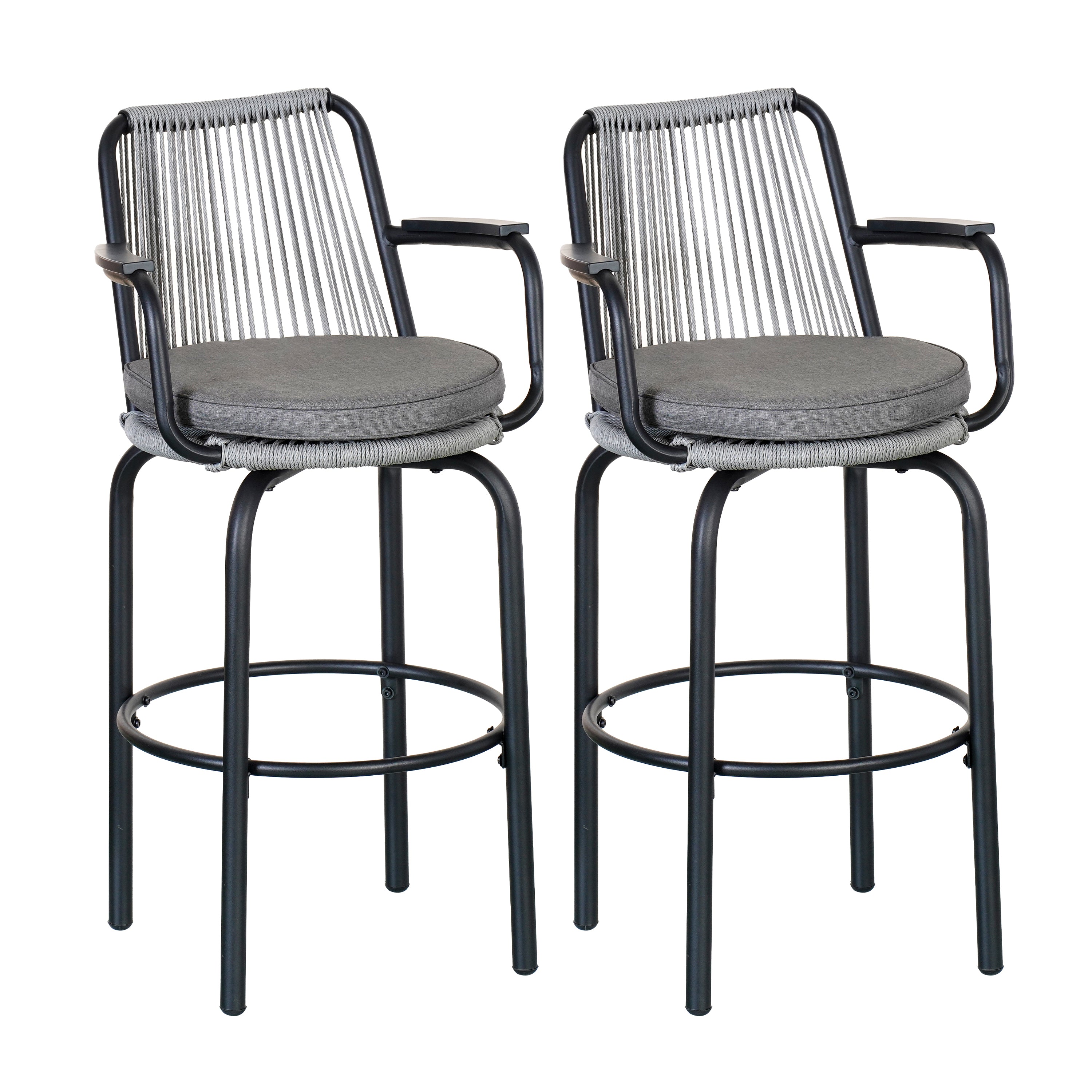 Outdoor Patio Bar Stools Set of 2