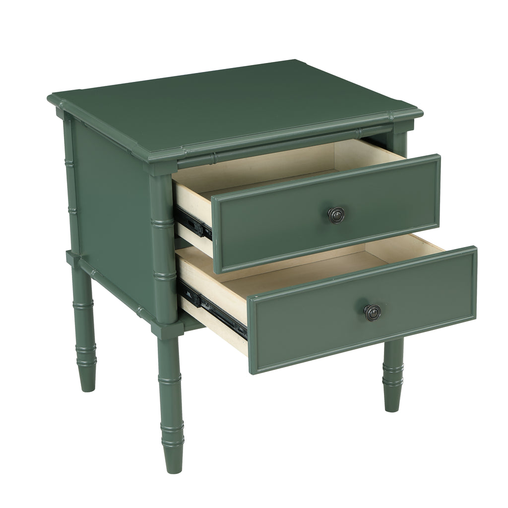 Emmett 2 Drawer Nightstand - Vintage