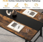 Modern Rectangular Conference Table for 6-8 People