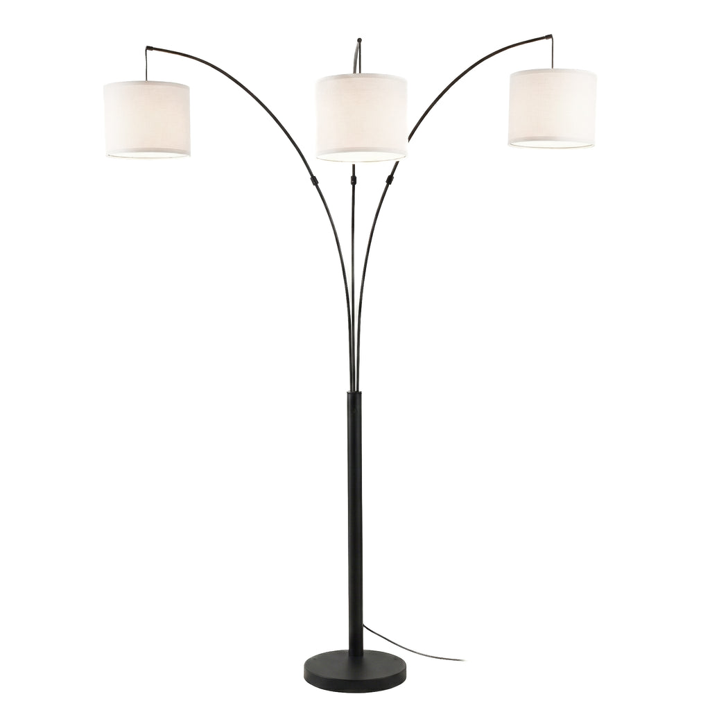 Royal 3-Arm Metal Arc Floor Lamp