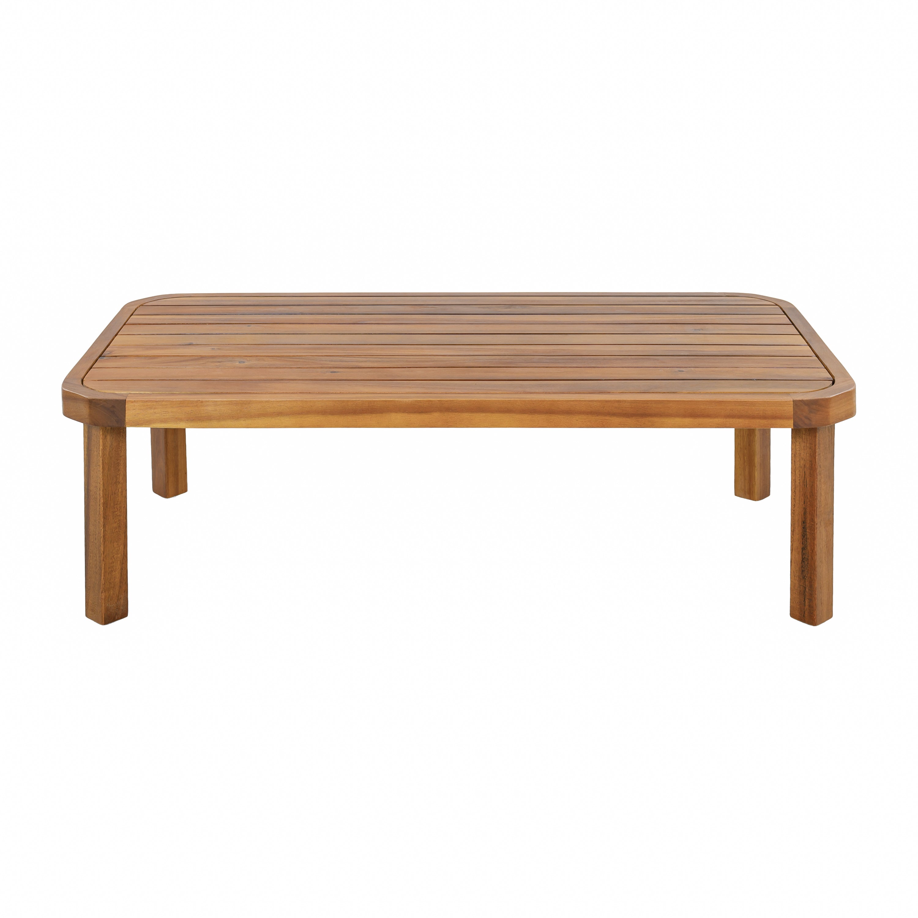 4 Piece Acacia Wood Patio Furniture Set