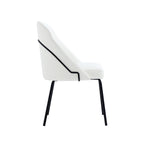 Gracie Metal Vegan Leather Dining Chair