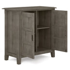 Burlington 30 Inch Wide Solid Wood Low Storage Cabinet in Farmhouse