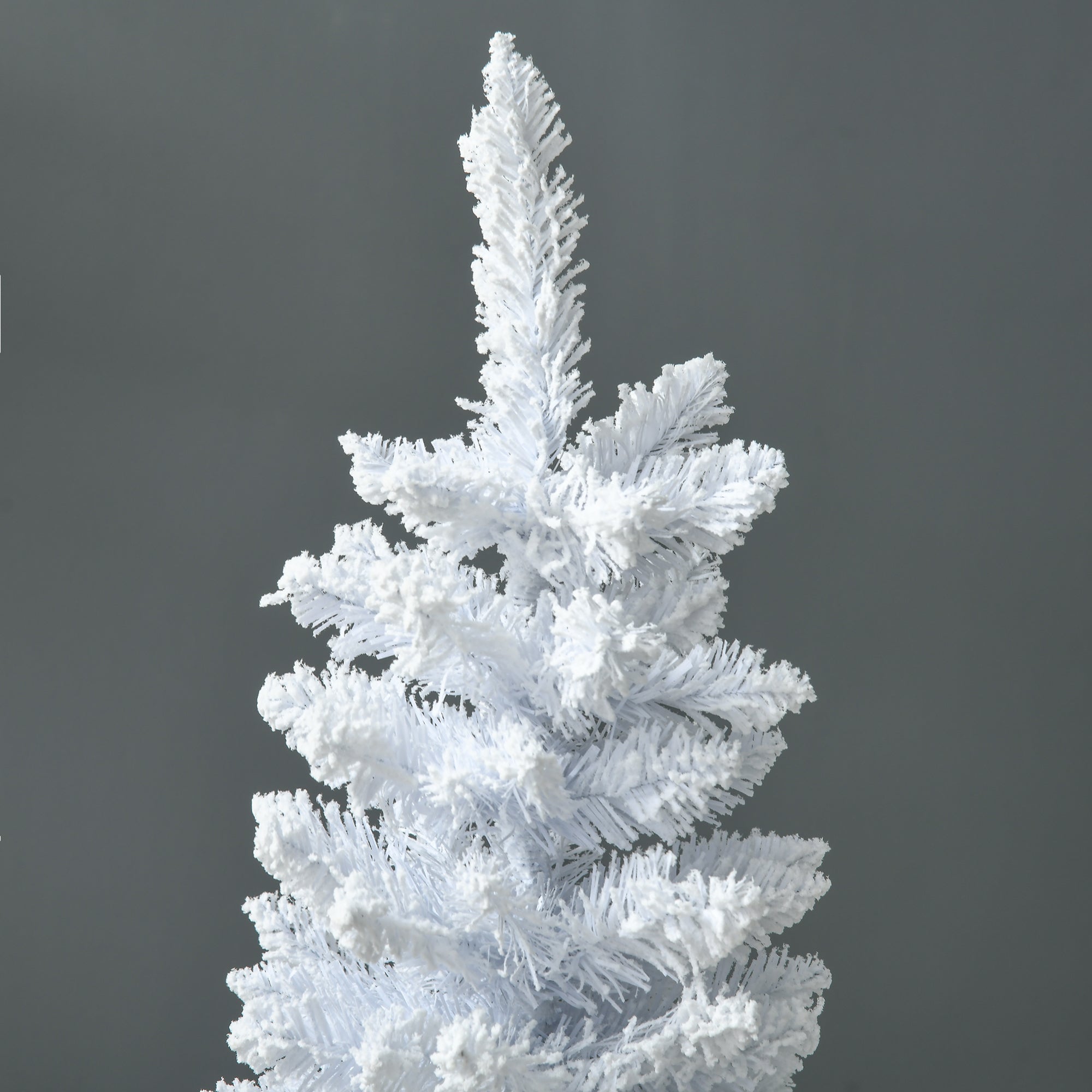 HOMCOM 5' Snow Flocked Artificial Pencil Christmas Tree