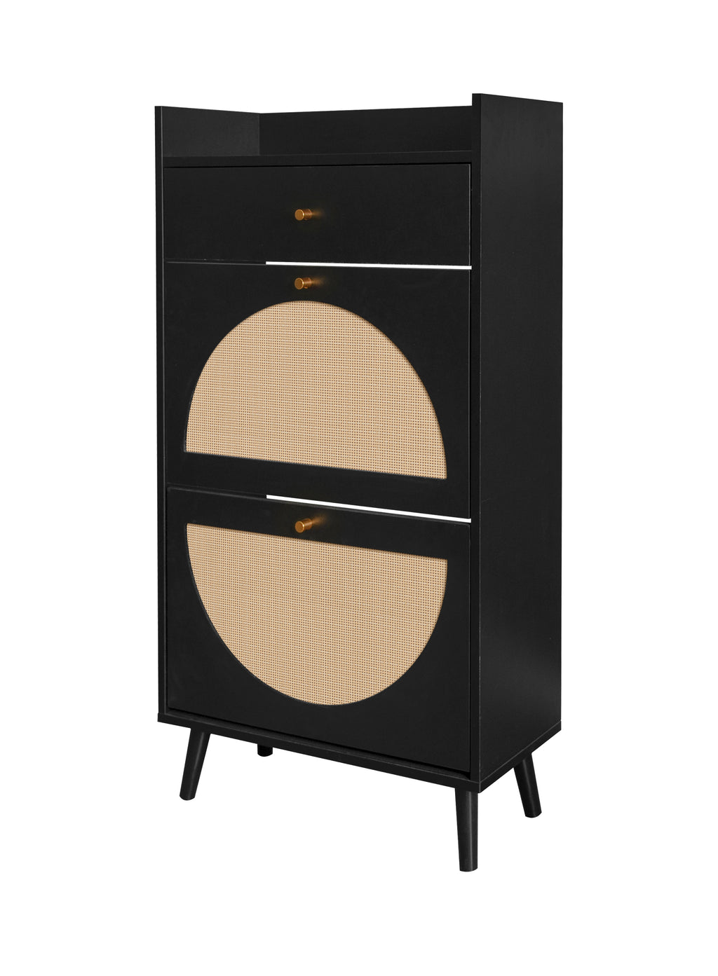 Rattan Allen 2 Door 1 Drawer Cabinet - Shoe Rack