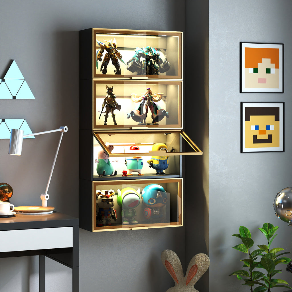 Large-Capacity Spice Rack Wall Mounted Storage Cabinet
