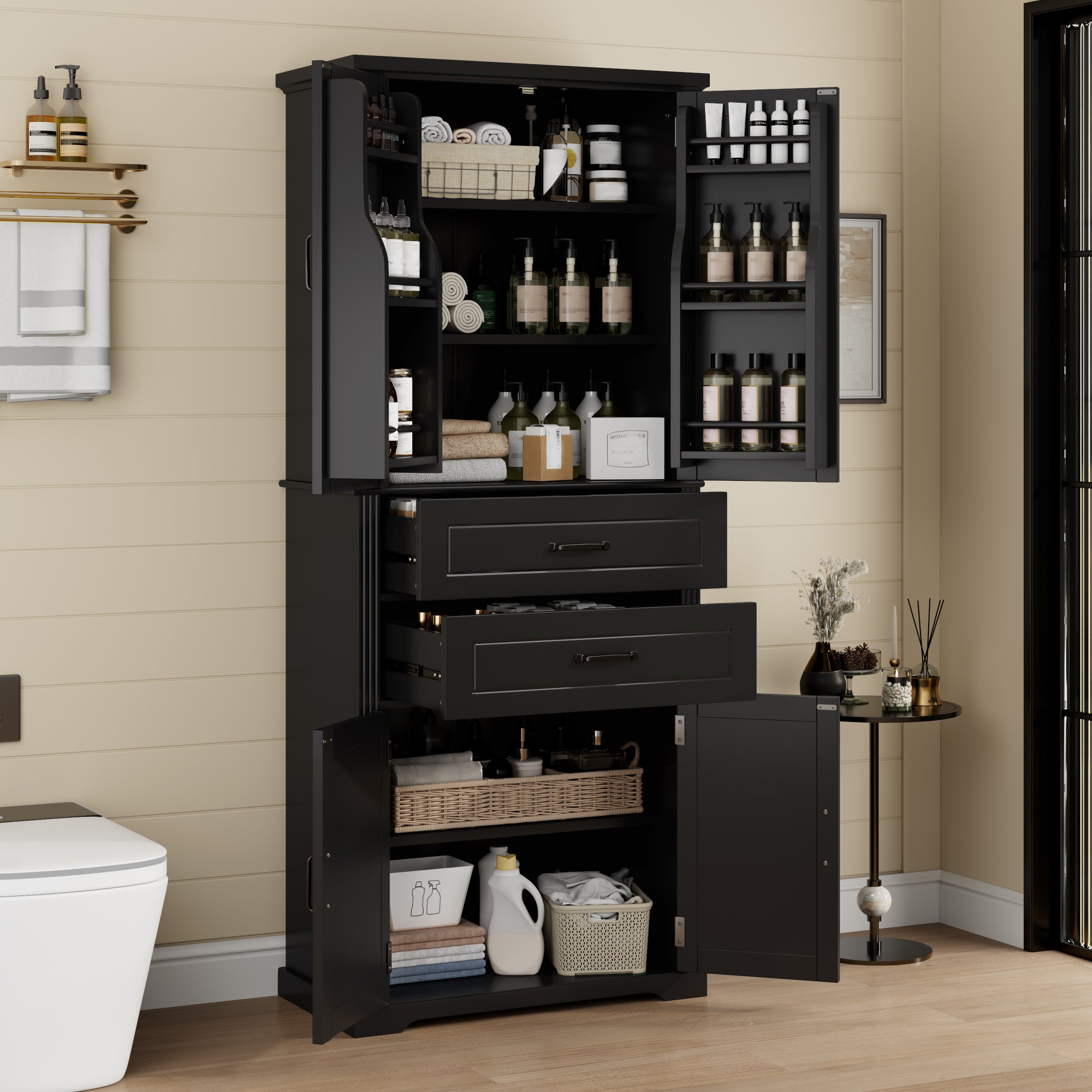 Storage Cabinet with Multi-Functional Storage Space