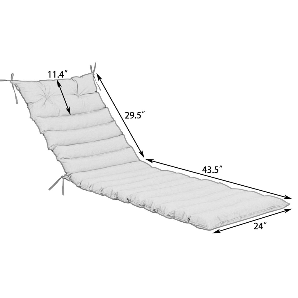 Outdoor Lounge Chair Cushion Replacement Set - Khaki