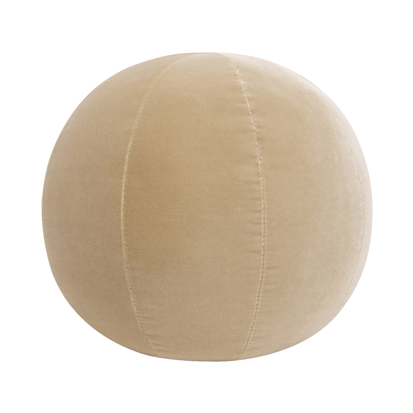 Luna 12" Round Sphere Accent Ball Throw Pillow, Fawn