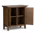 Redmond 32 Inch Wide Solid Wood Low Storage Cabinet in Rustic