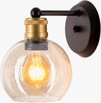 Leabrook Black Metal Wall Sconce