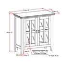 Artisan 30" Wide Solid Wood Low Storage Cabinet in Light Golden
