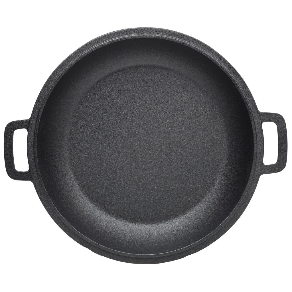 2 in 1 Pre-Seasoned Cast Iron Dutch Oven