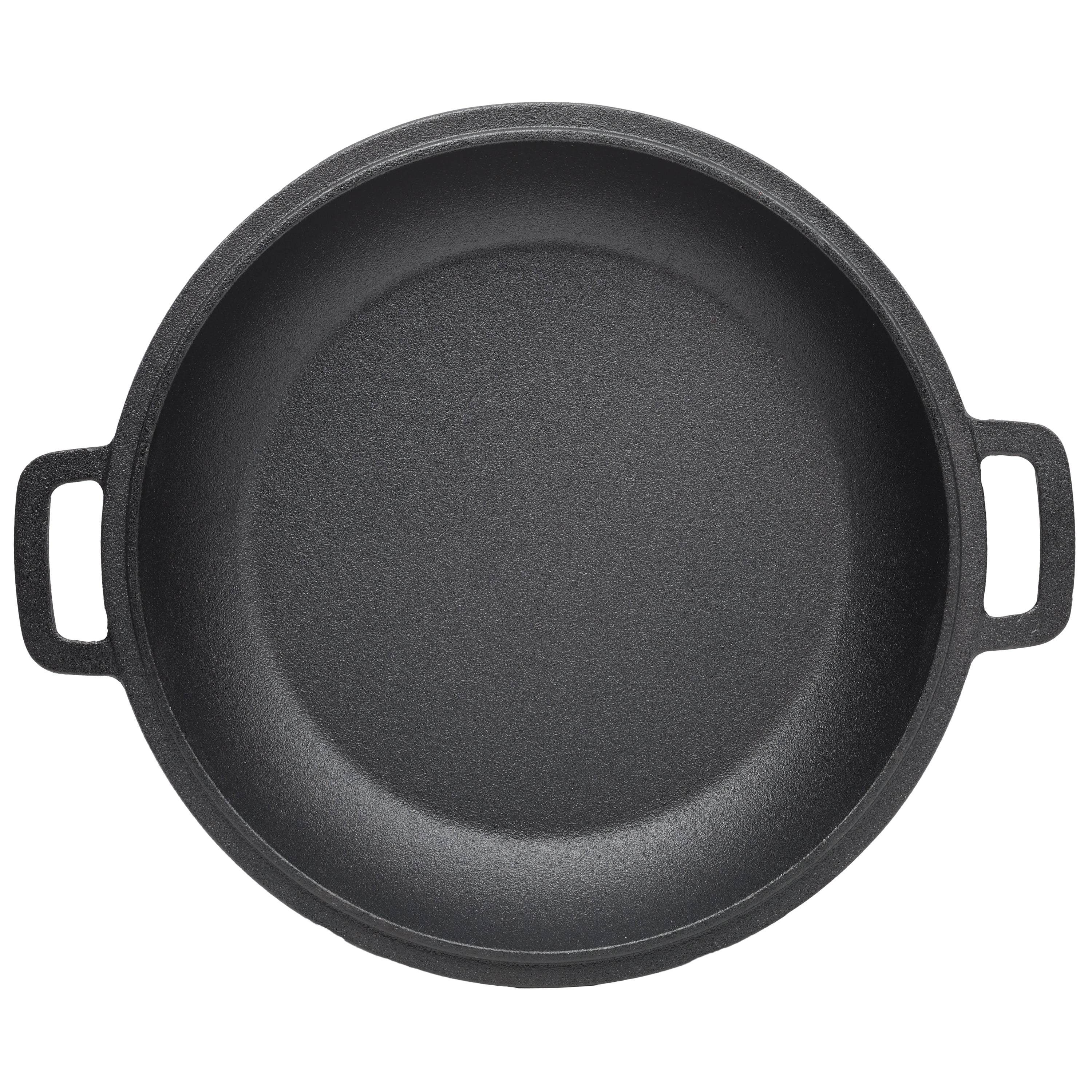 2 in 1 Pre-Seasoned Cast Iron Dutch Oven