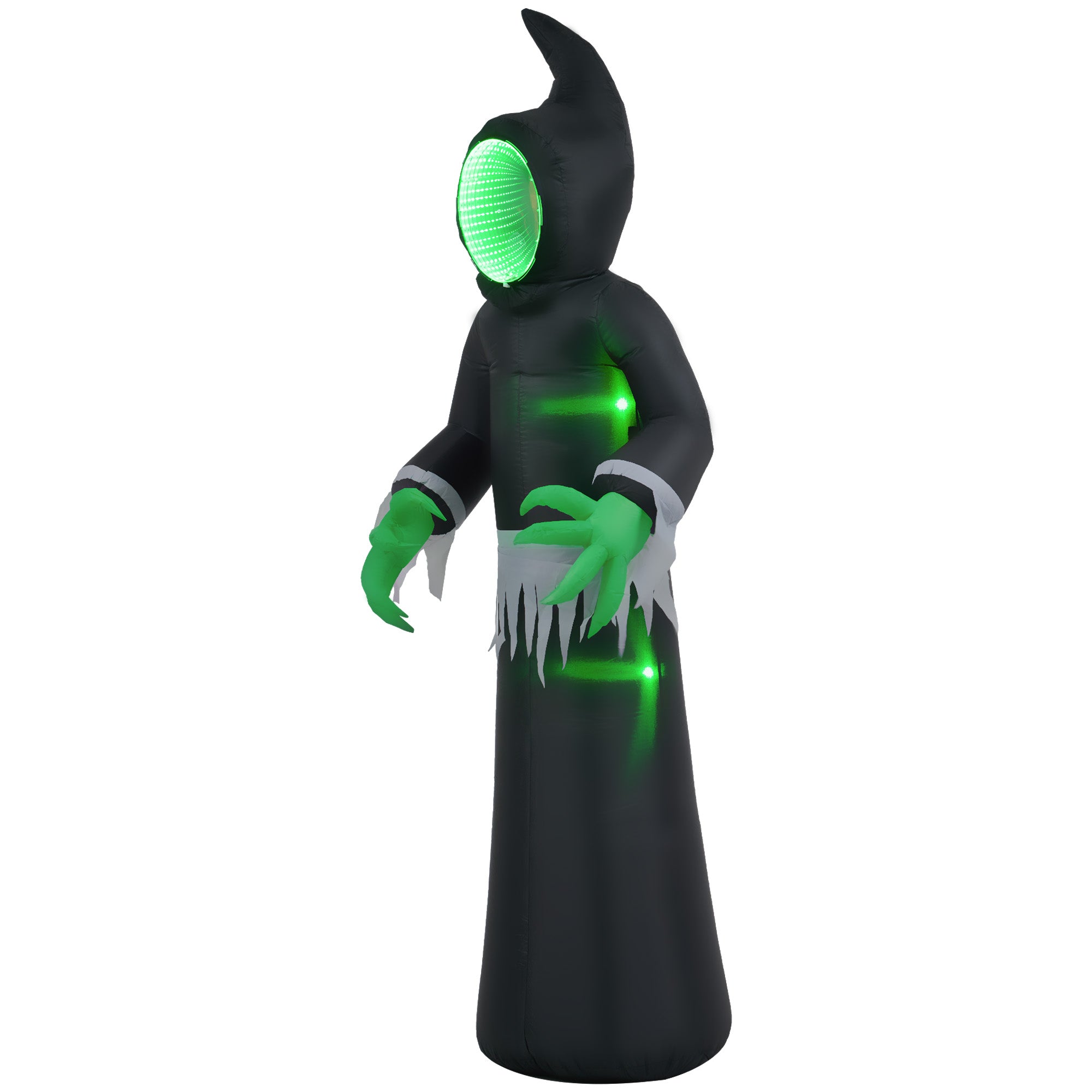 HOMCOM 8ft Inflatable Halloween Decoration Mirror Face Ghost