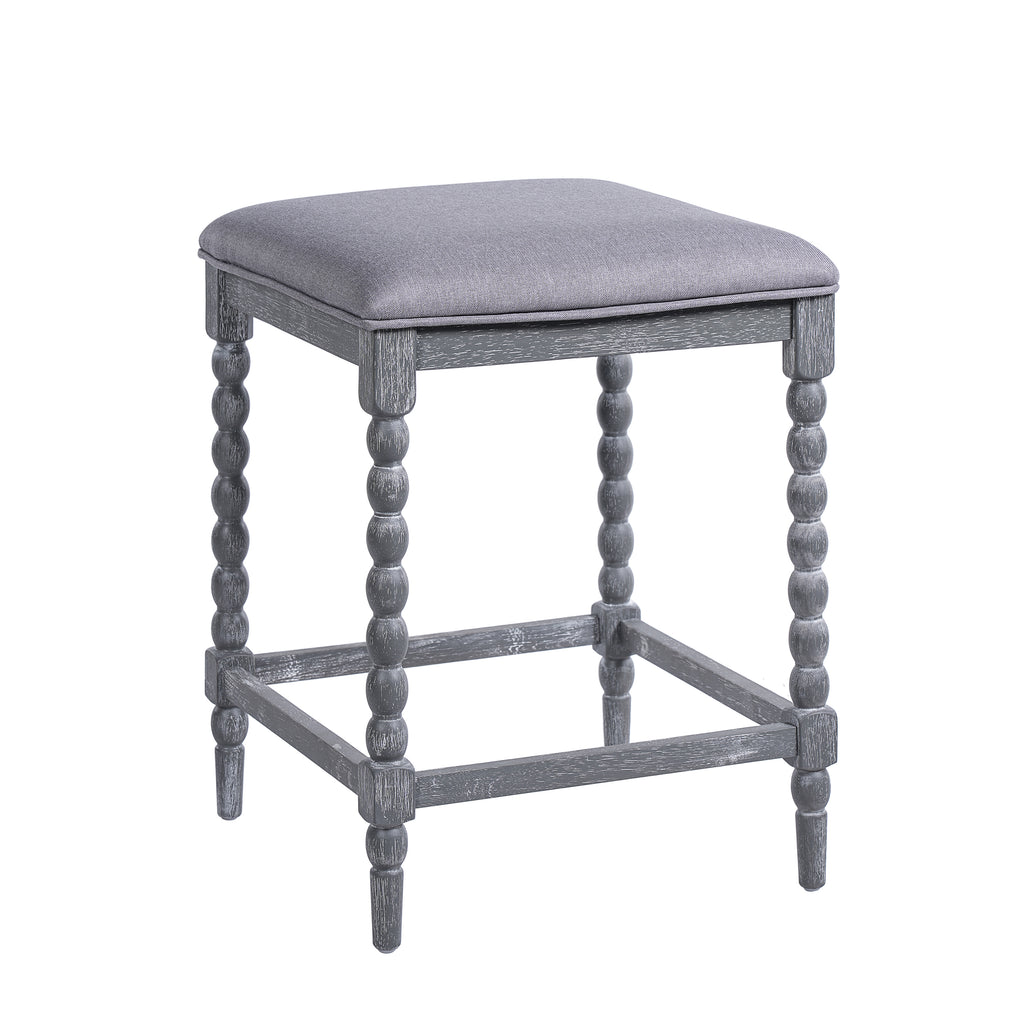 26" Counter Stools Set of 4 with Upholstered Seat