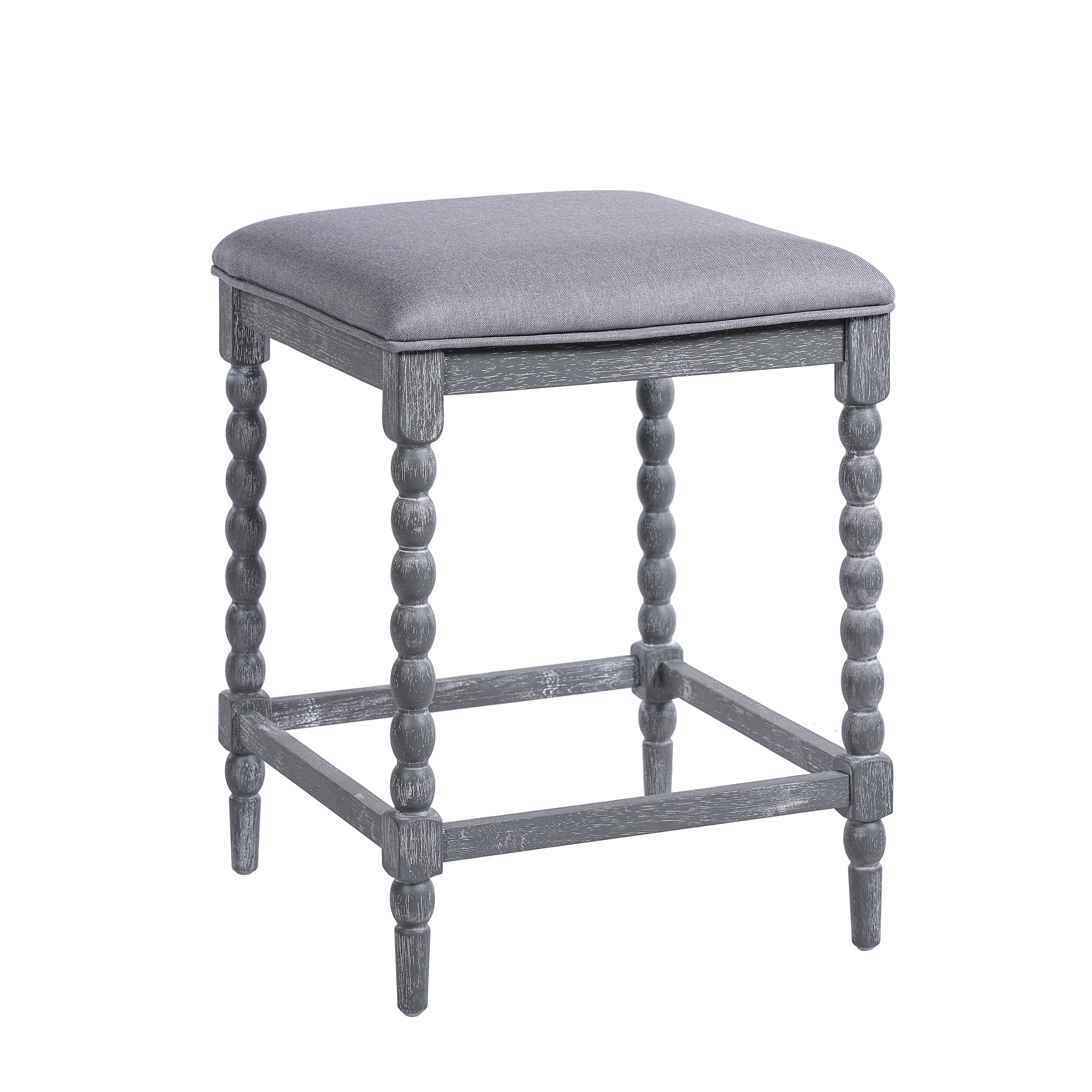 26" Counter Stools Set of 4 with Upholstered Seat