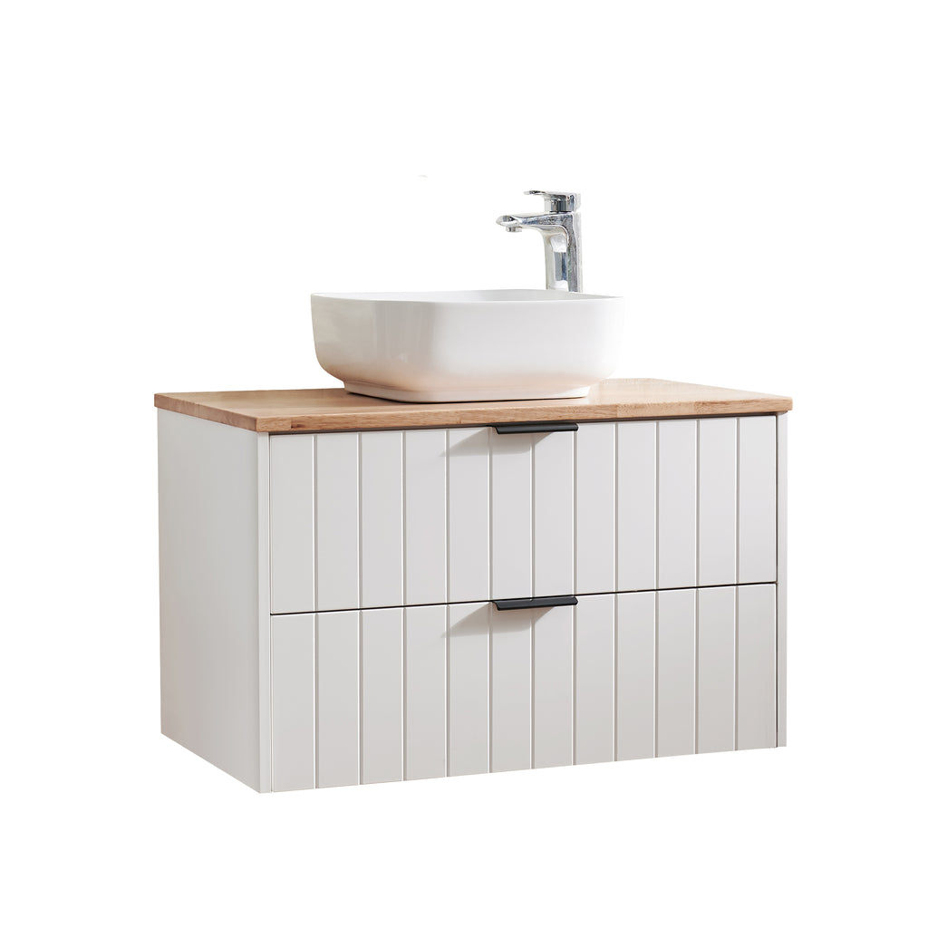 32-Inch Double Drawer Wall-Mounted Bathroom Vanity