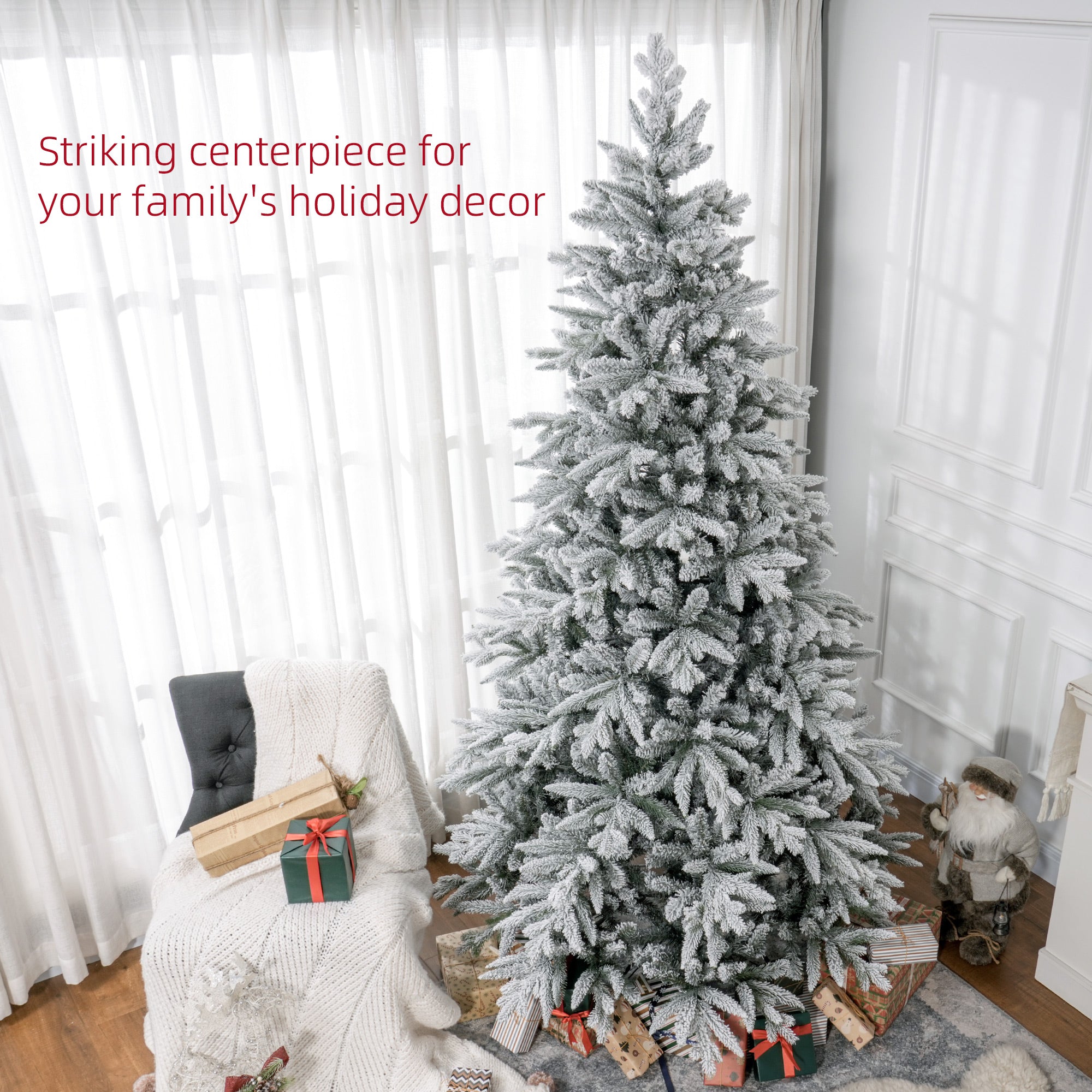 Festive Christmas Decor Artificial Flocked Christmas Tree